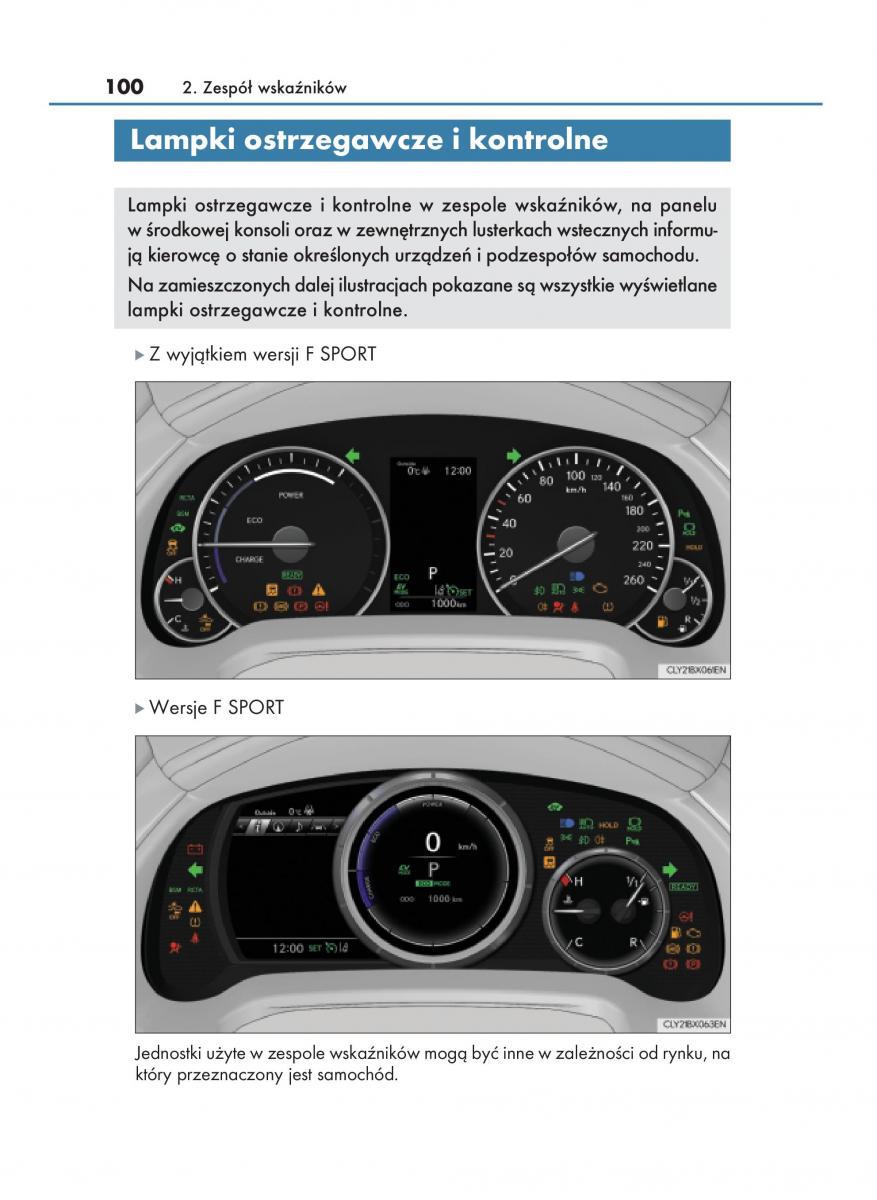 manual  Lexus RX 450h IV 4 instrukcja / page 100