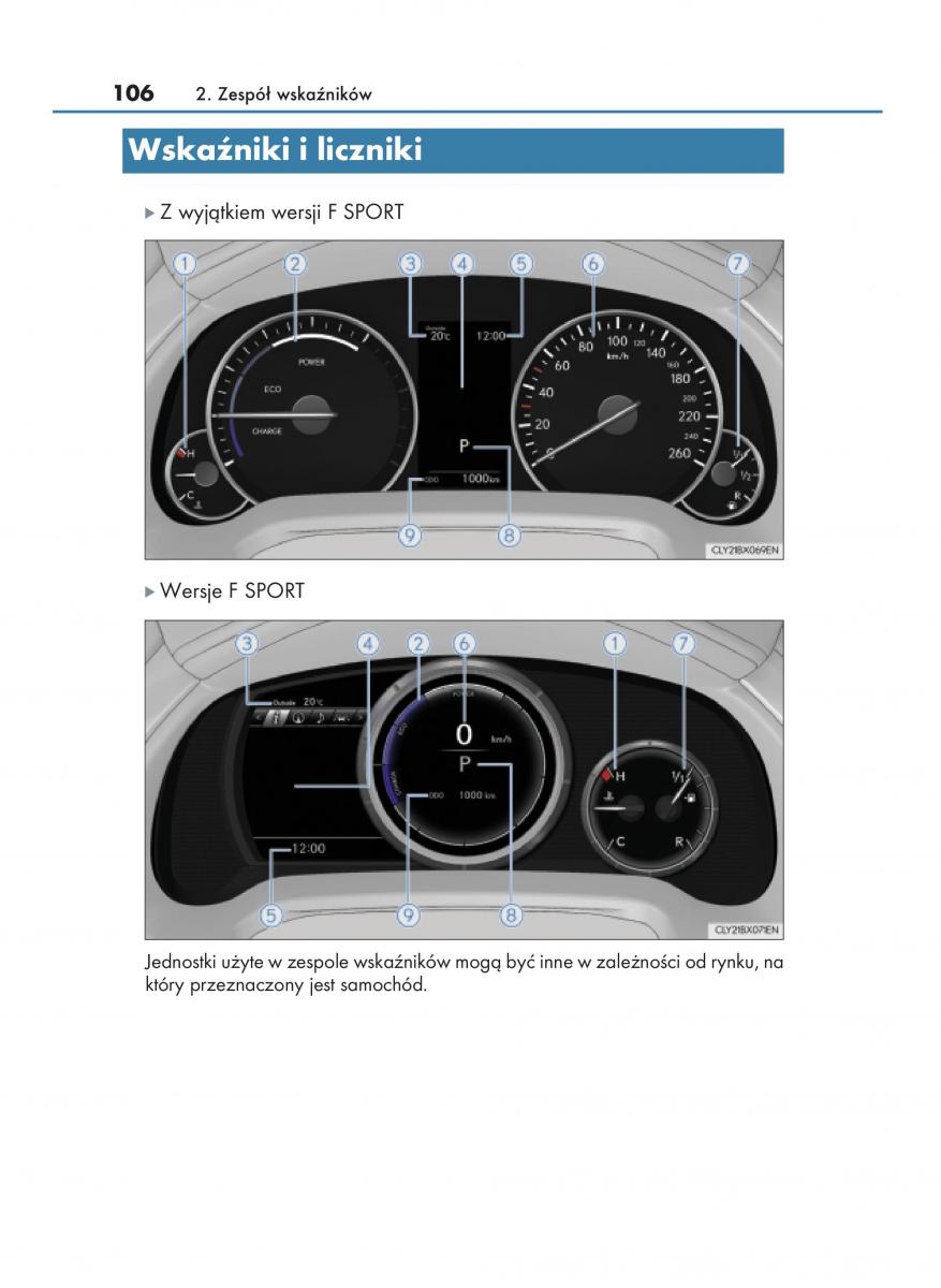 manual  Lexus RX 450h IV 4 instrukcja / page 106