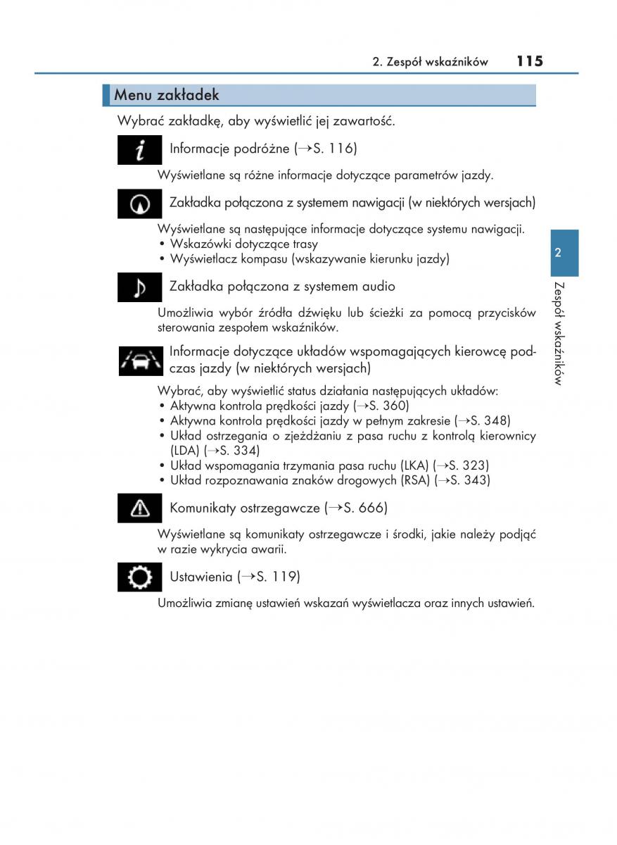 manual  Lexus RX 450h IV 4 instrukcja / page 115