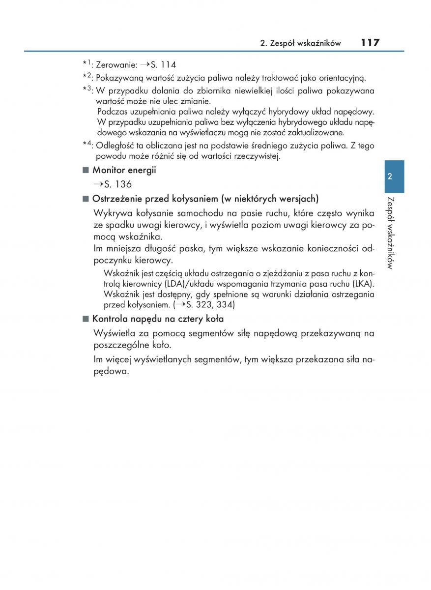 manual  Lexus RX 450h IV 4 instrukcja / page 117