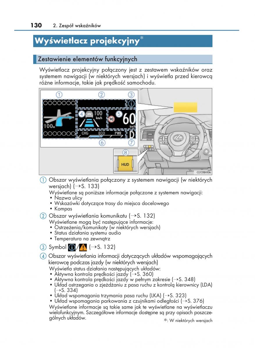 manual  Lexus RX 450h IV 4 instrukcja / page 130