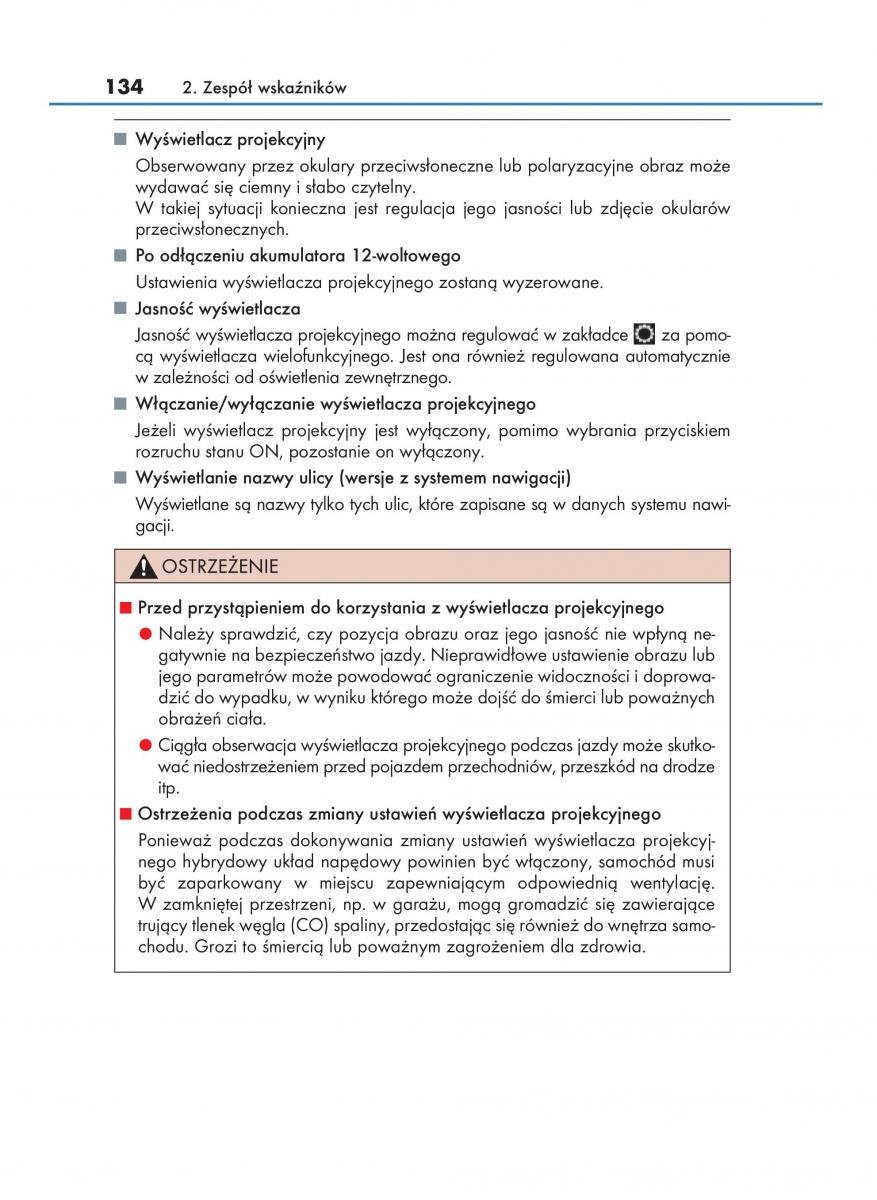 manual  Lexus RX 450h IV 4 instrukcja / page 134