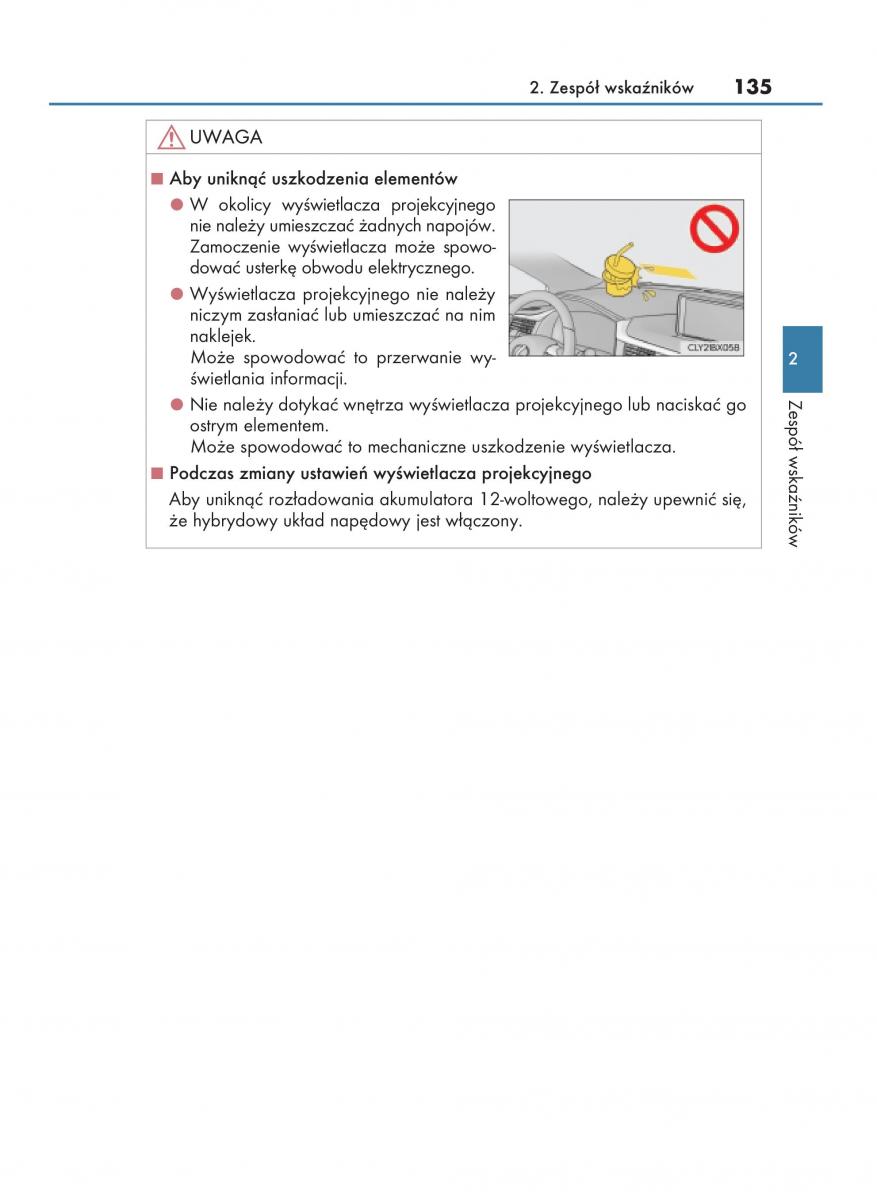 manual  Lexus RX 450h IV 4 instrukcja / page 135