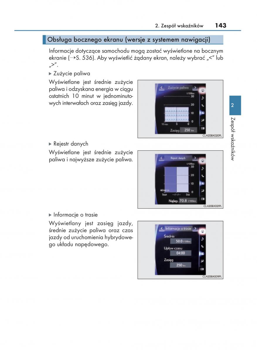 manual  Lexus RX 450h IV 4 instrukcja / page 143