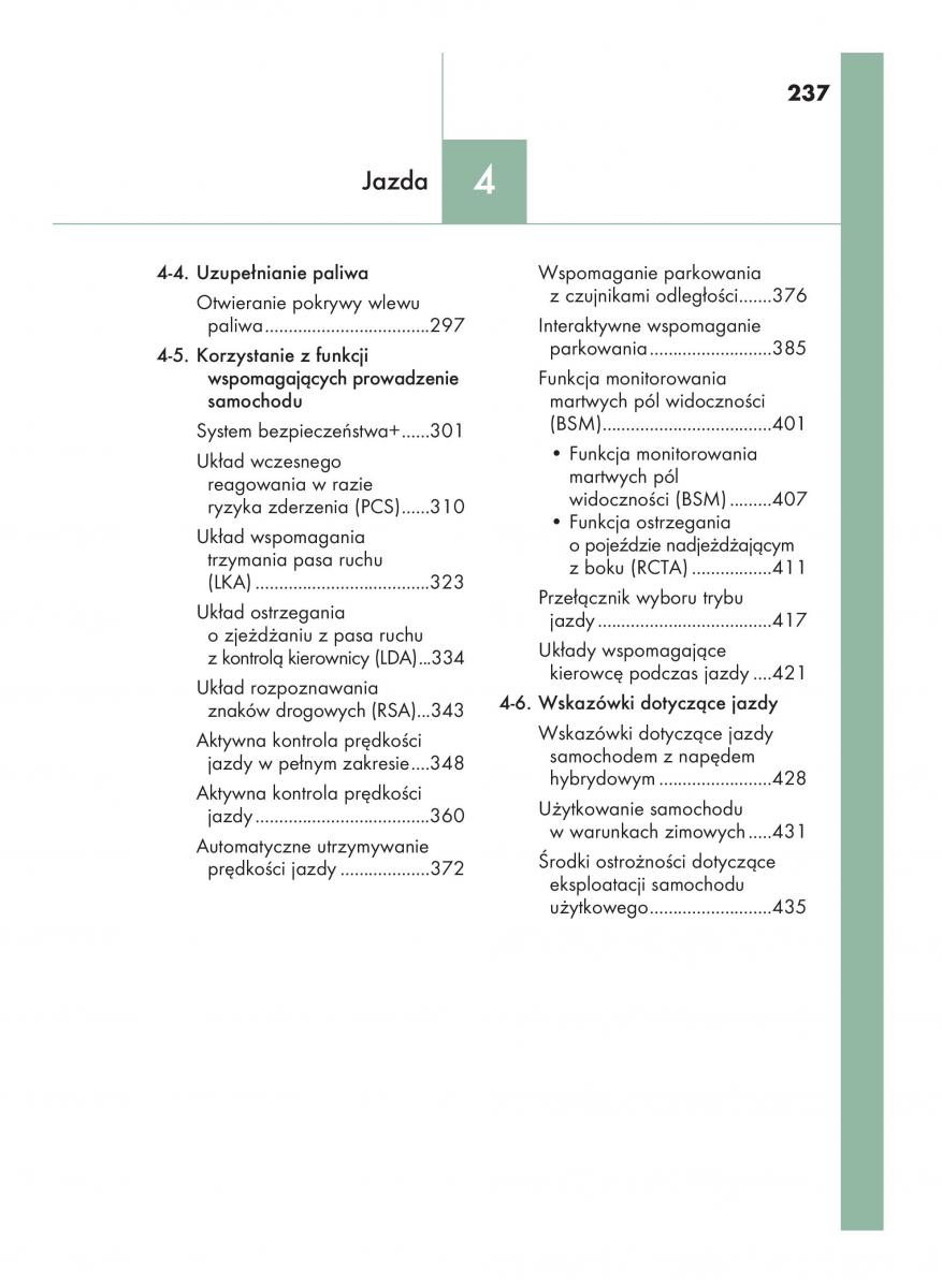 Lexus RX 450h IV 4 instrukcja obslugi / page 237