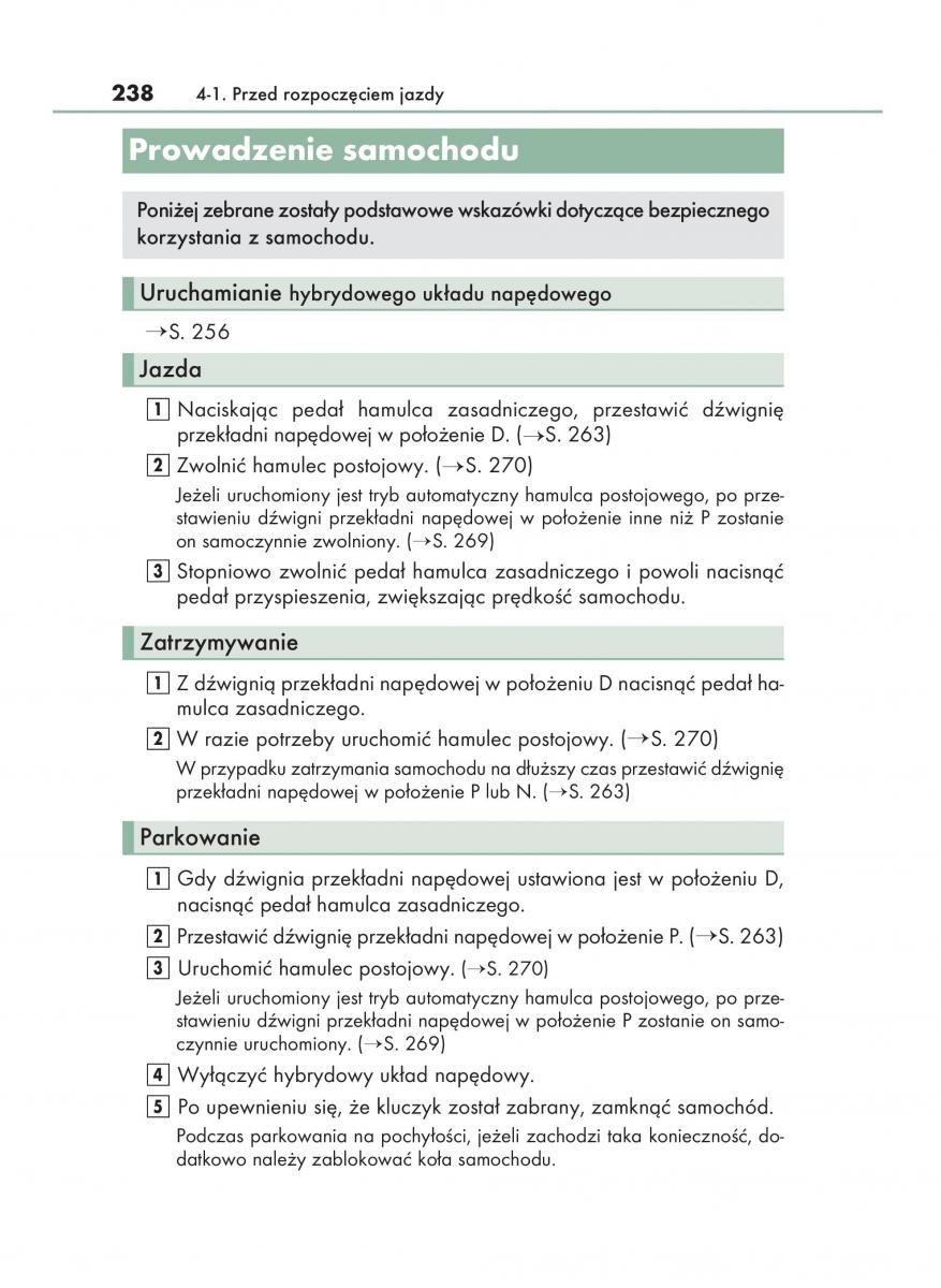 manual  Lexus RX 450h IV 4 instrukcja / page 238