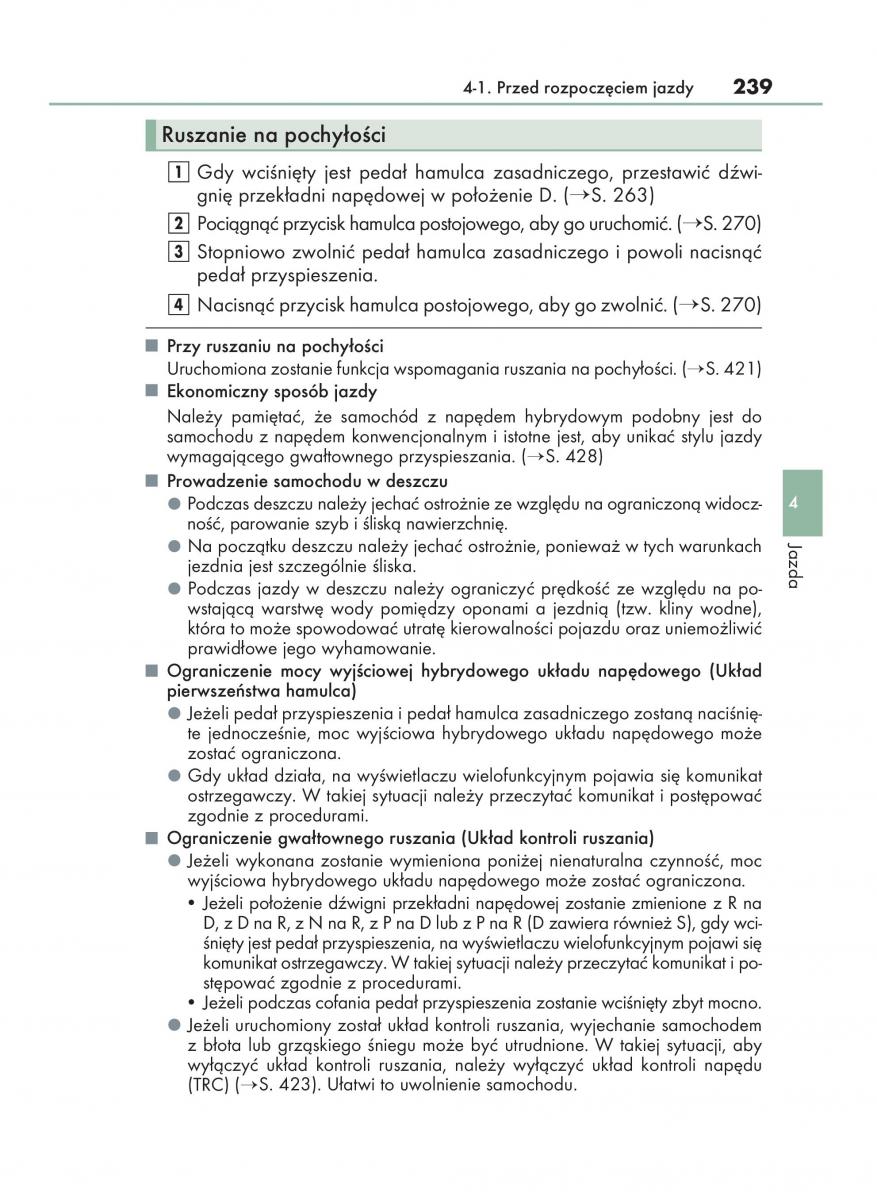 manual  Lexus RX 450h IV 4 instrukcja / page 239