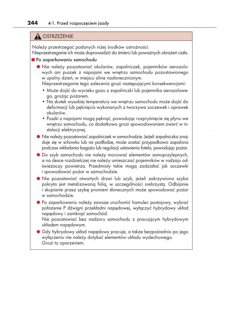 manual  Lexus RX 450h IV 4 instrukcja / page 244