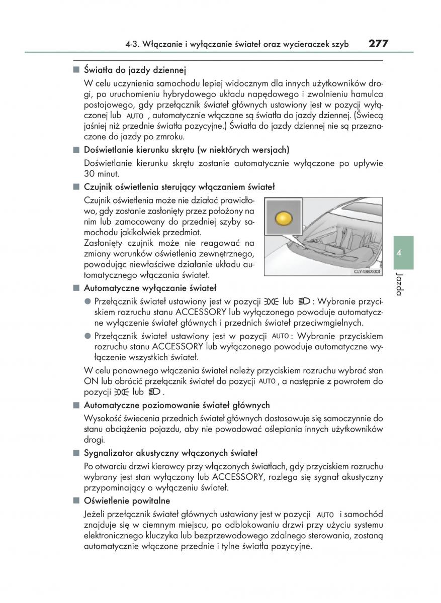 manual  Lexus RX 450h IV 4 instrukcja / page 277