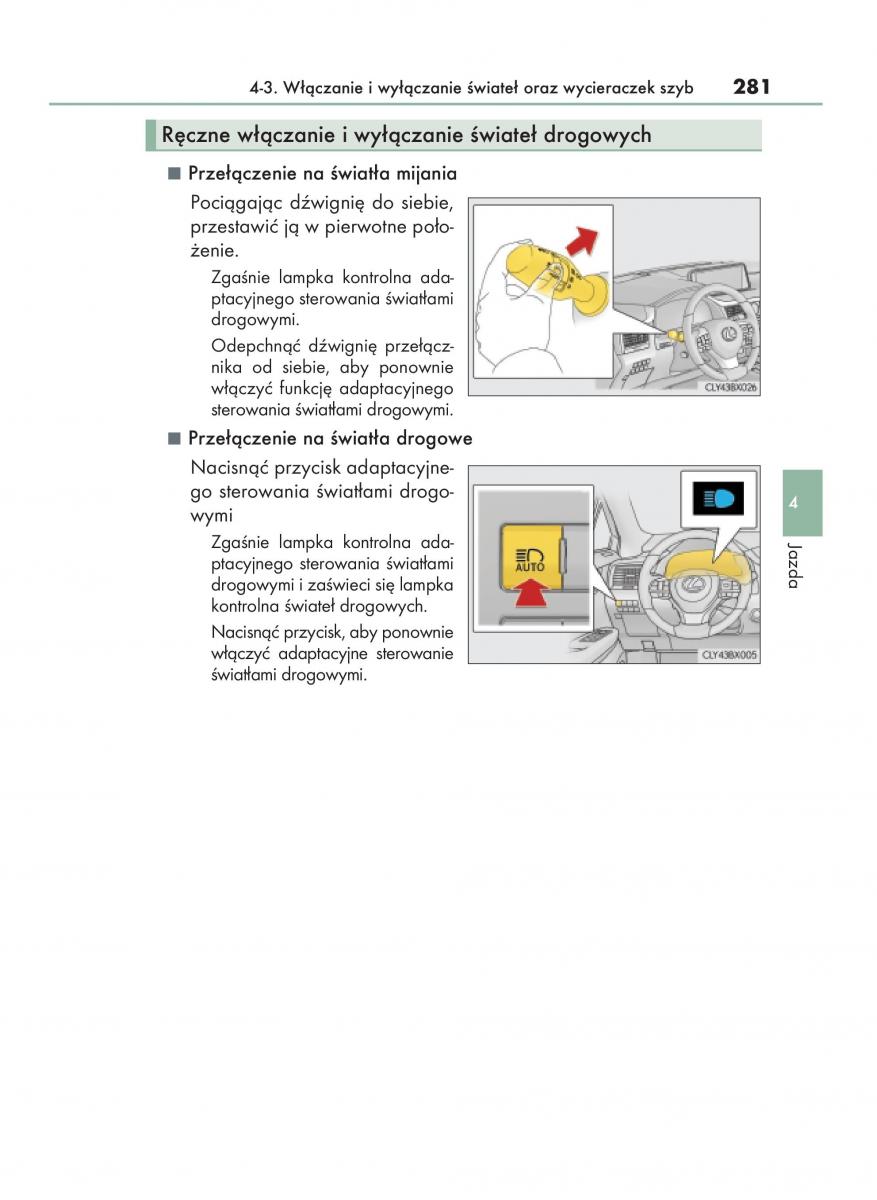 manual  Lexus RX 450h IV 4 instrukcja / page 281