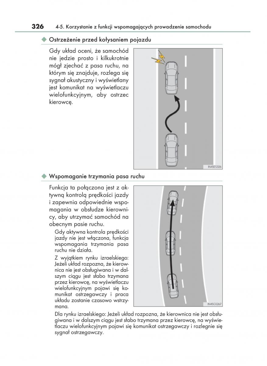 manual  Lexus RX 450h IV 4 instrukcja / page 326