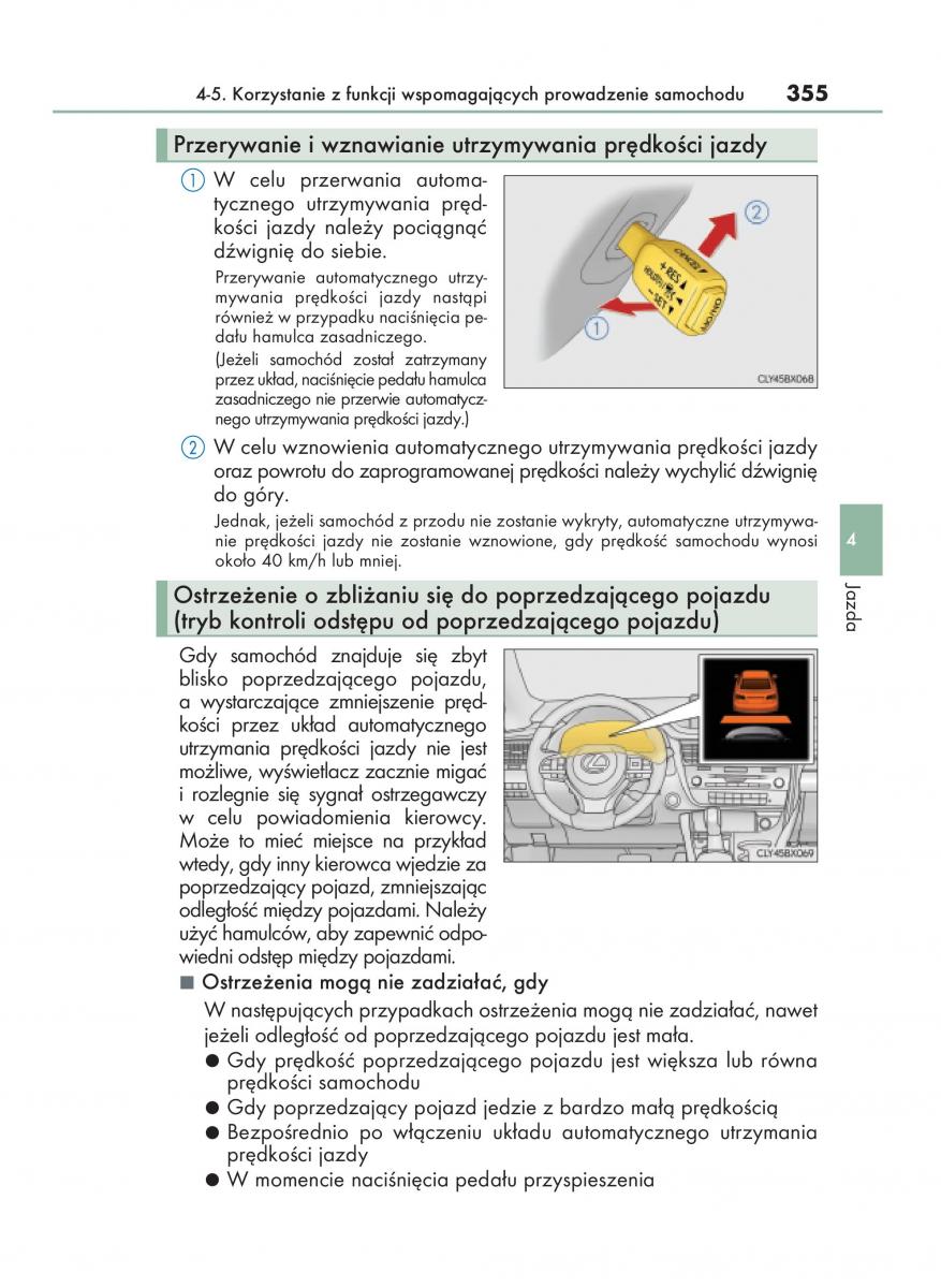 manual  Lexus RX 450h IV 4 instrukcja / page 355