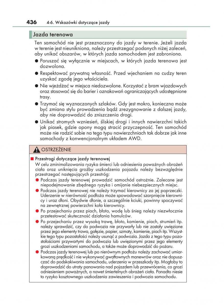 manual  Lexus RX 450h IV 4 instrukcja / page 436