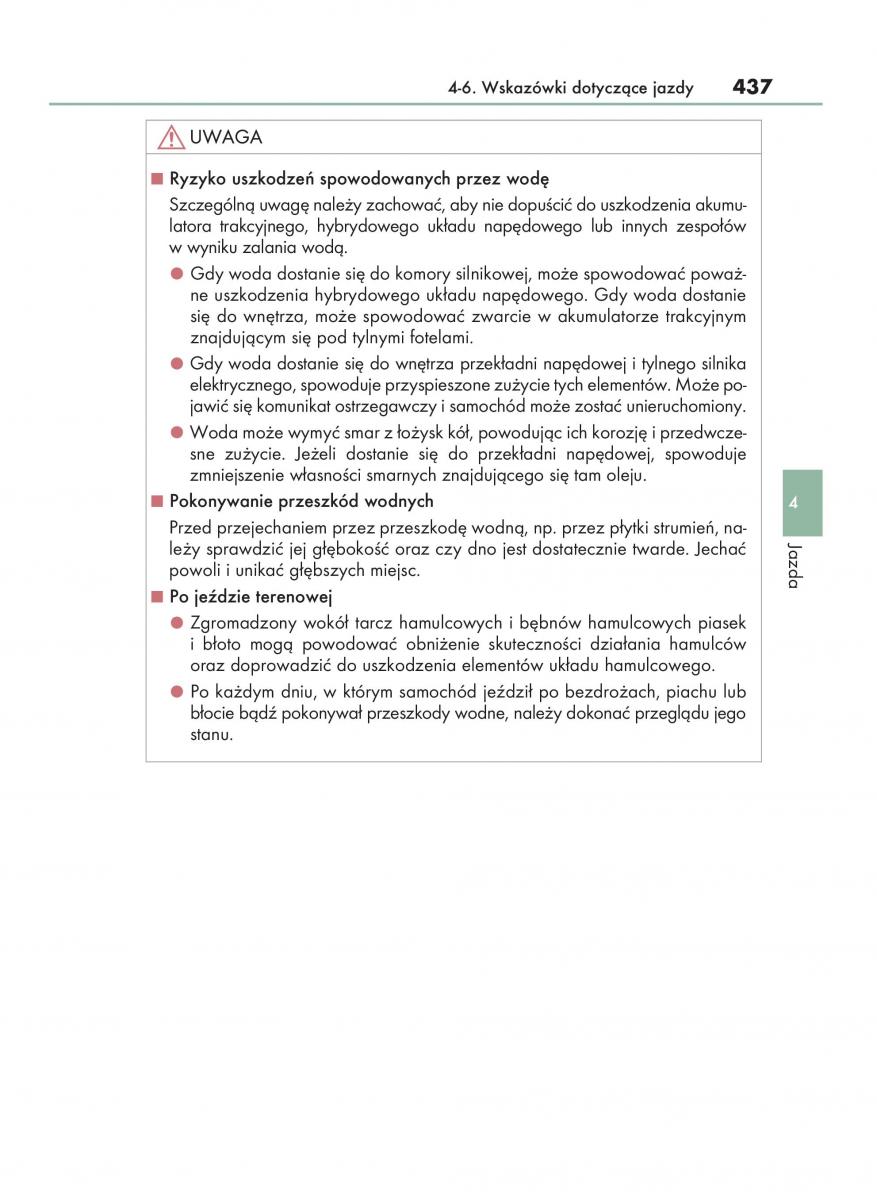 manual  Lexus RX 450h IV 4 instrukcja / page 437