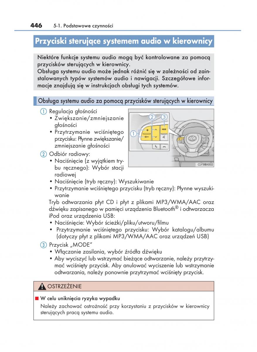 manual  Lexus RX 450h IV 4 instrukcja / page 446