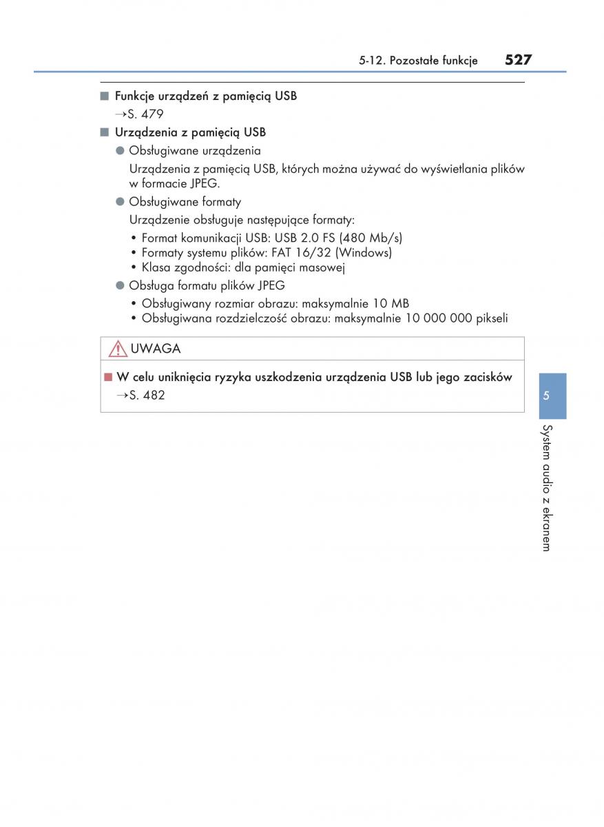 manual  Lexus RX 450h IV 4 instrukcja / page 527