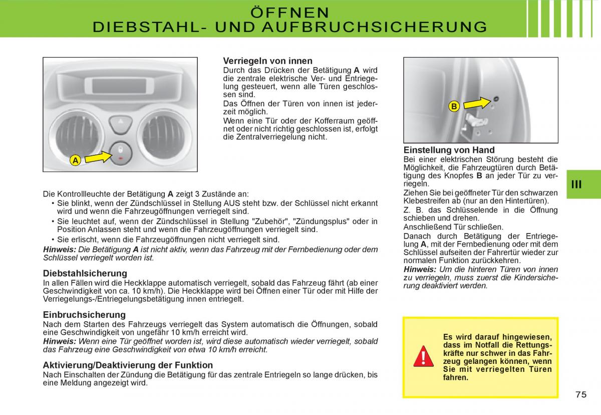 Citroen C3 I 1 Handbuch / page 59