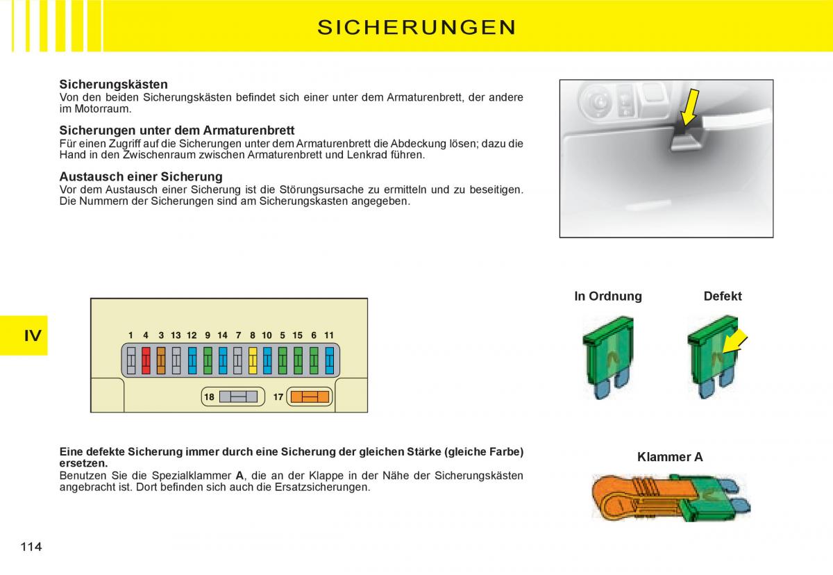 Citroen C3 I 1 Handbuch / page 98