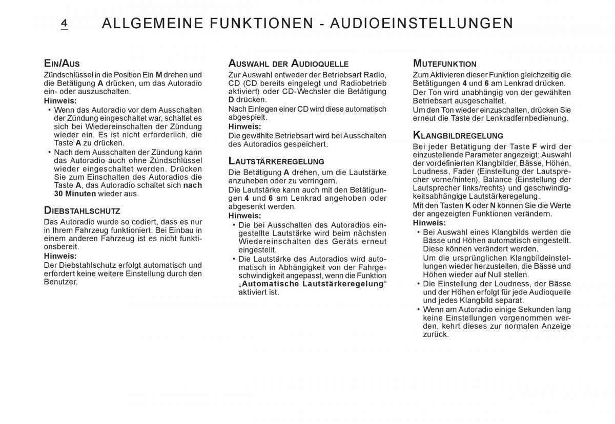 Citroen C3 I 1 Handbuch / page 124