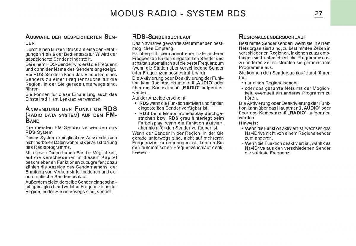 Citroen C3 I 1 Handbuch / page 161