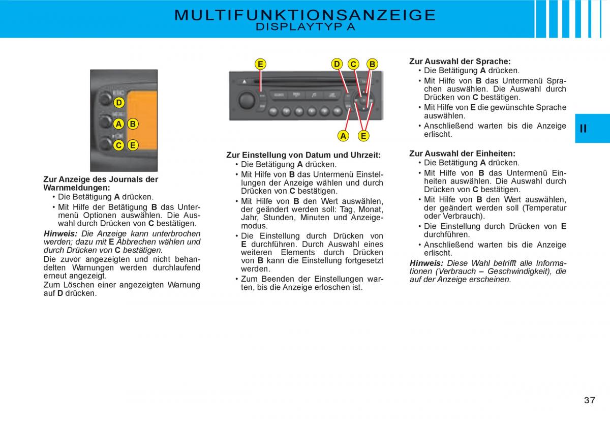 Citroen C3 I 1 Handbuch / page 20