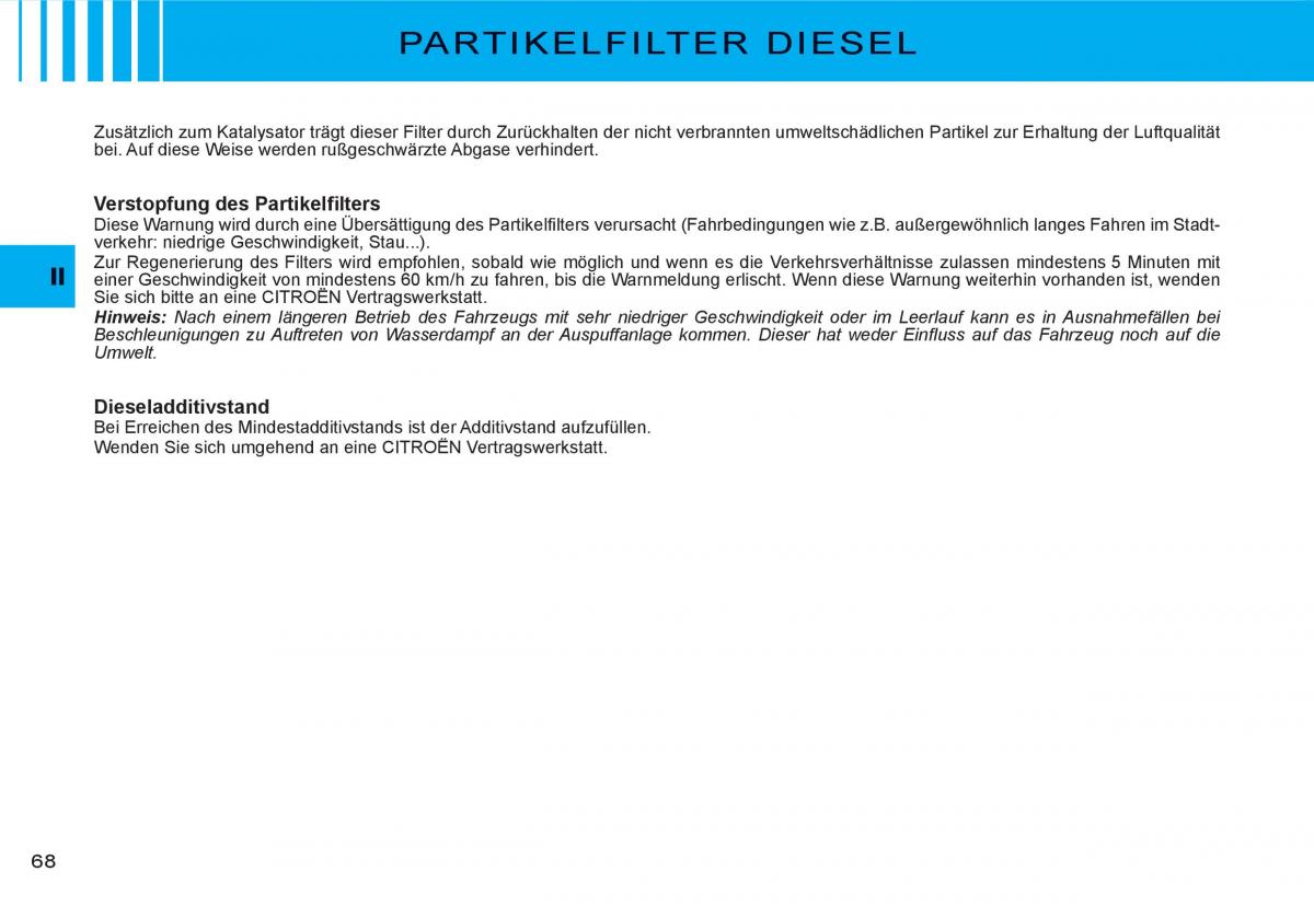 Citroen C3 I 1 Handbuch / page 52