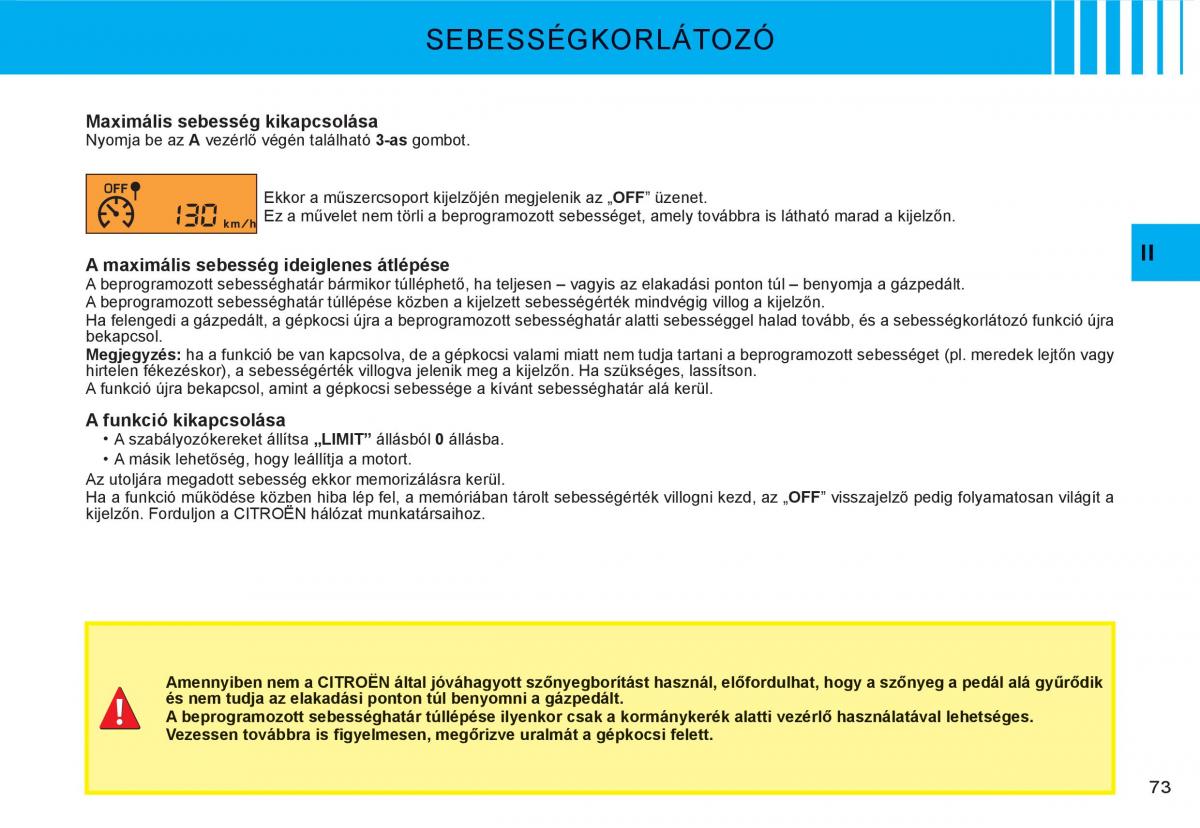 Citroen C3 I 1 Kezelesi utmutato / page 57