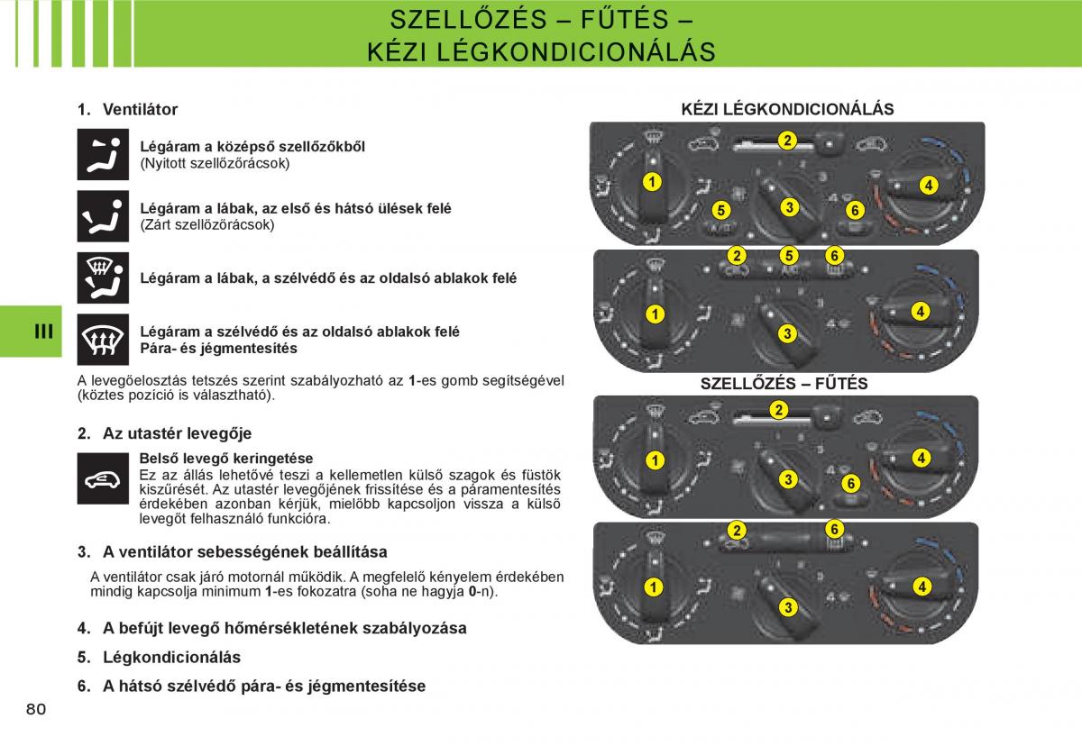 Citroen C3 I 1 Kezelesi utmutato / page 63