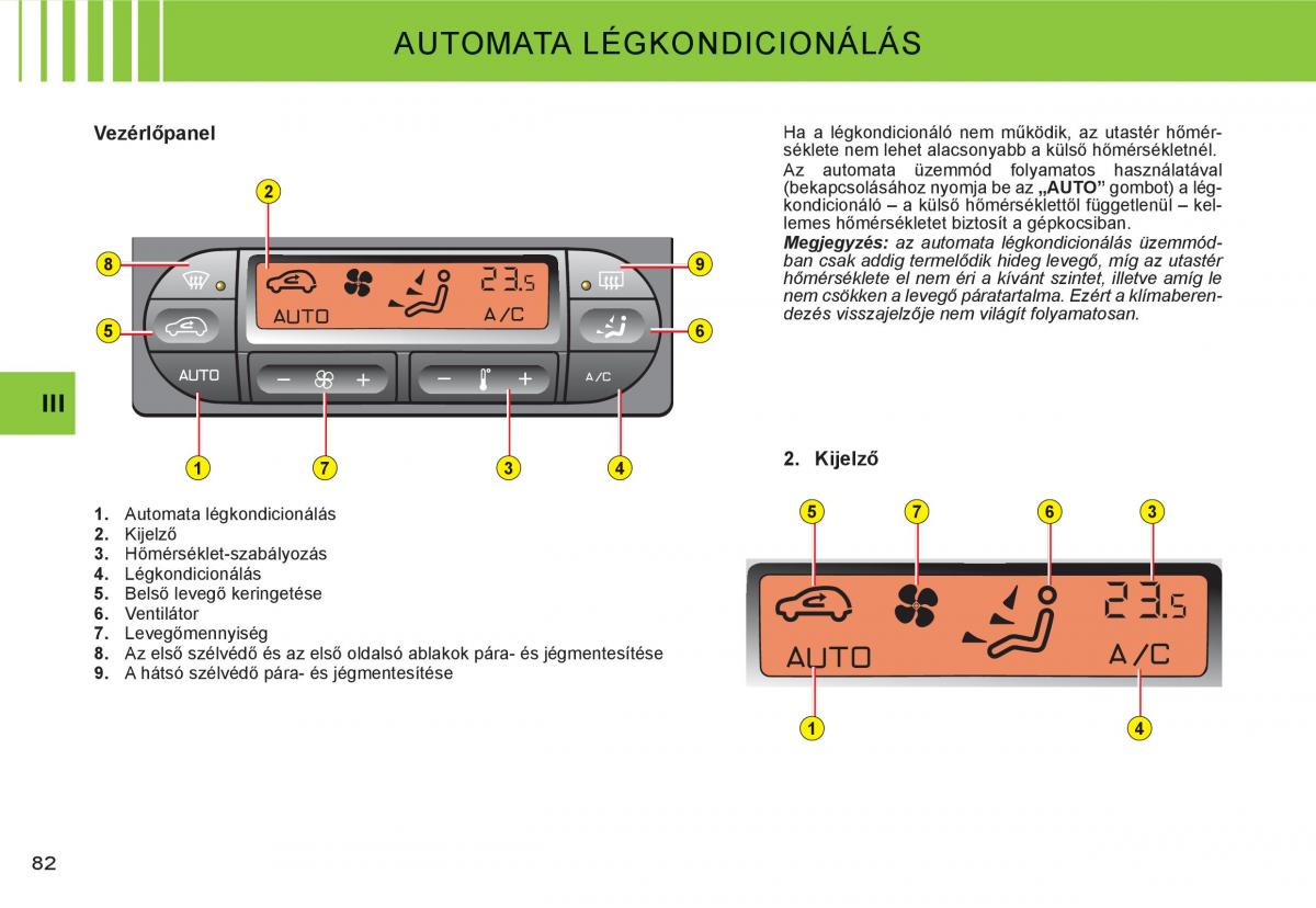 Citroen C3 I 1 Kezelesi utmutato / page 67