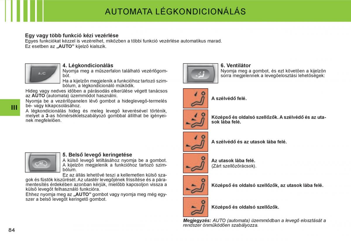 Citroen C3 I 1 Kezelesi utmutato / page 69