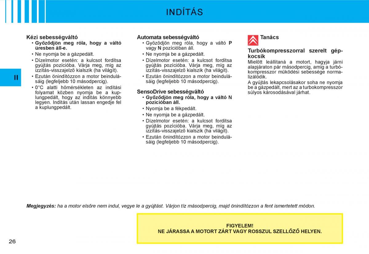 Citroen C3 I 1 Kezelesi utmutato / page 7