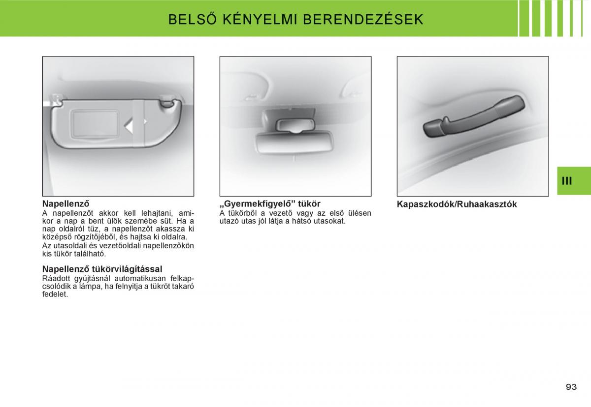 Citroen C3 I 1 Kezelesi utmutato / page 78