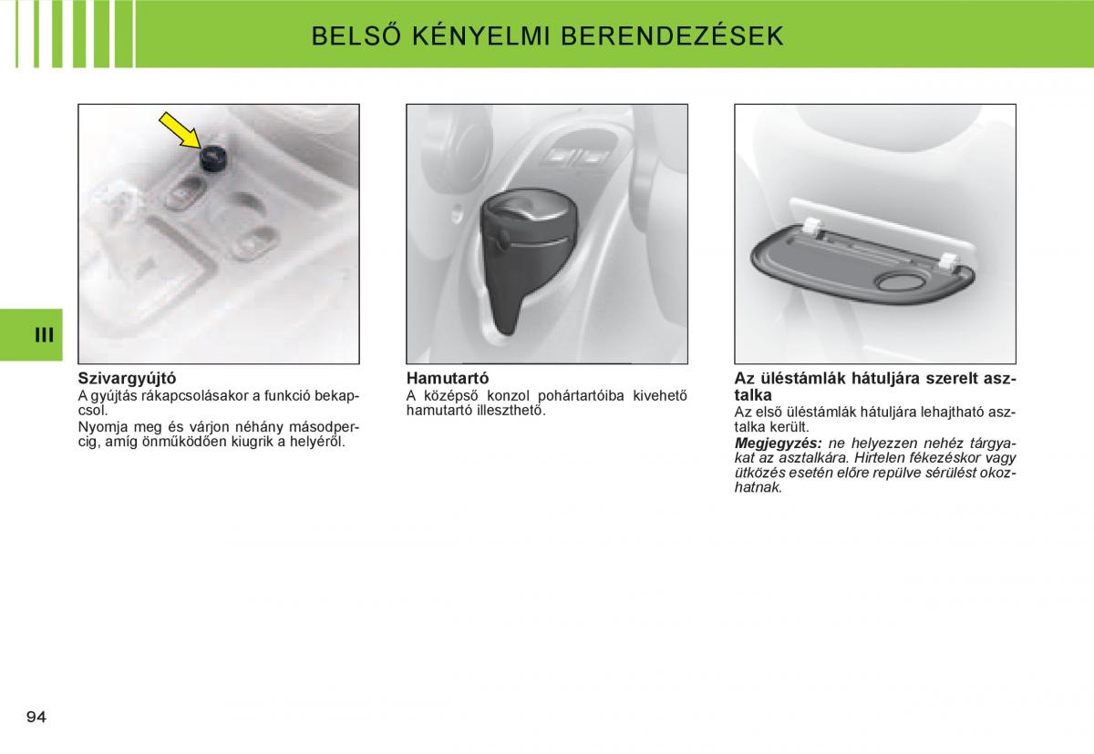 Citroen C3 I 1 Kezelesi utmutato / page 79