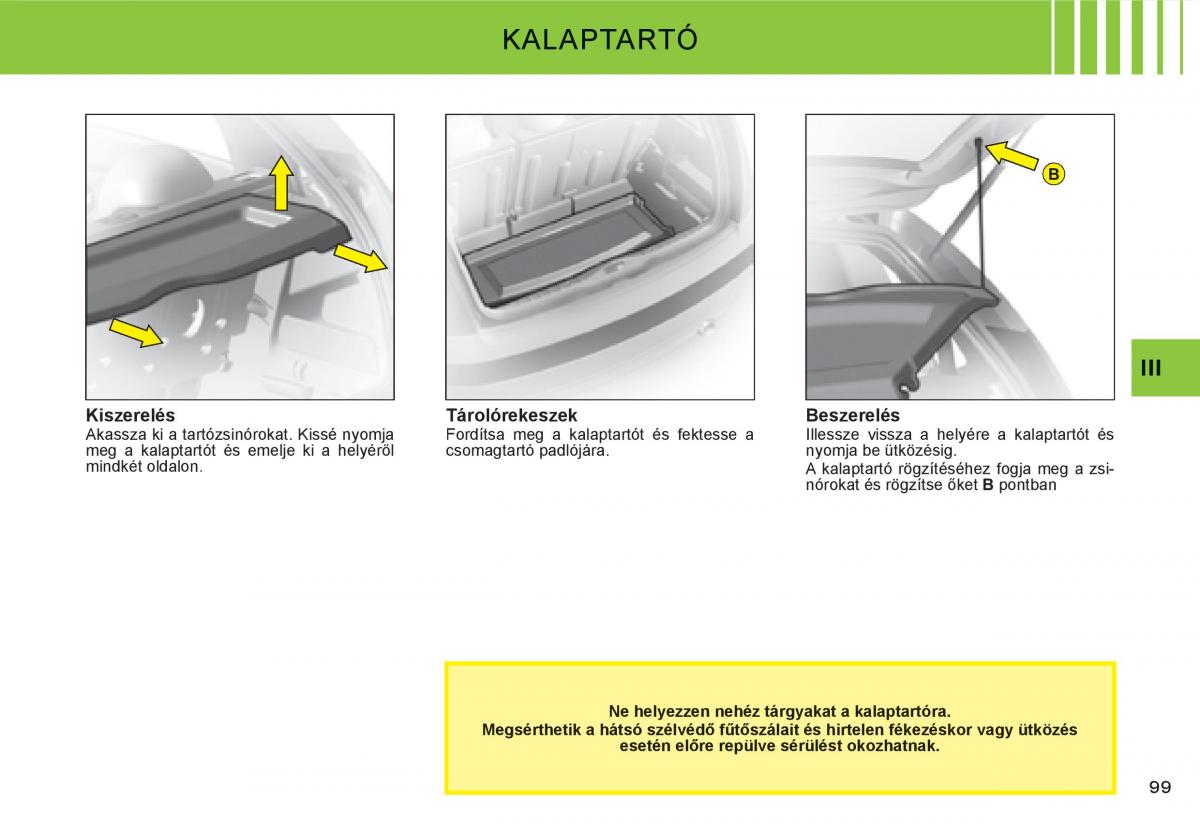 Citroen C3 I 1 Kezelesi utmutato / page 84