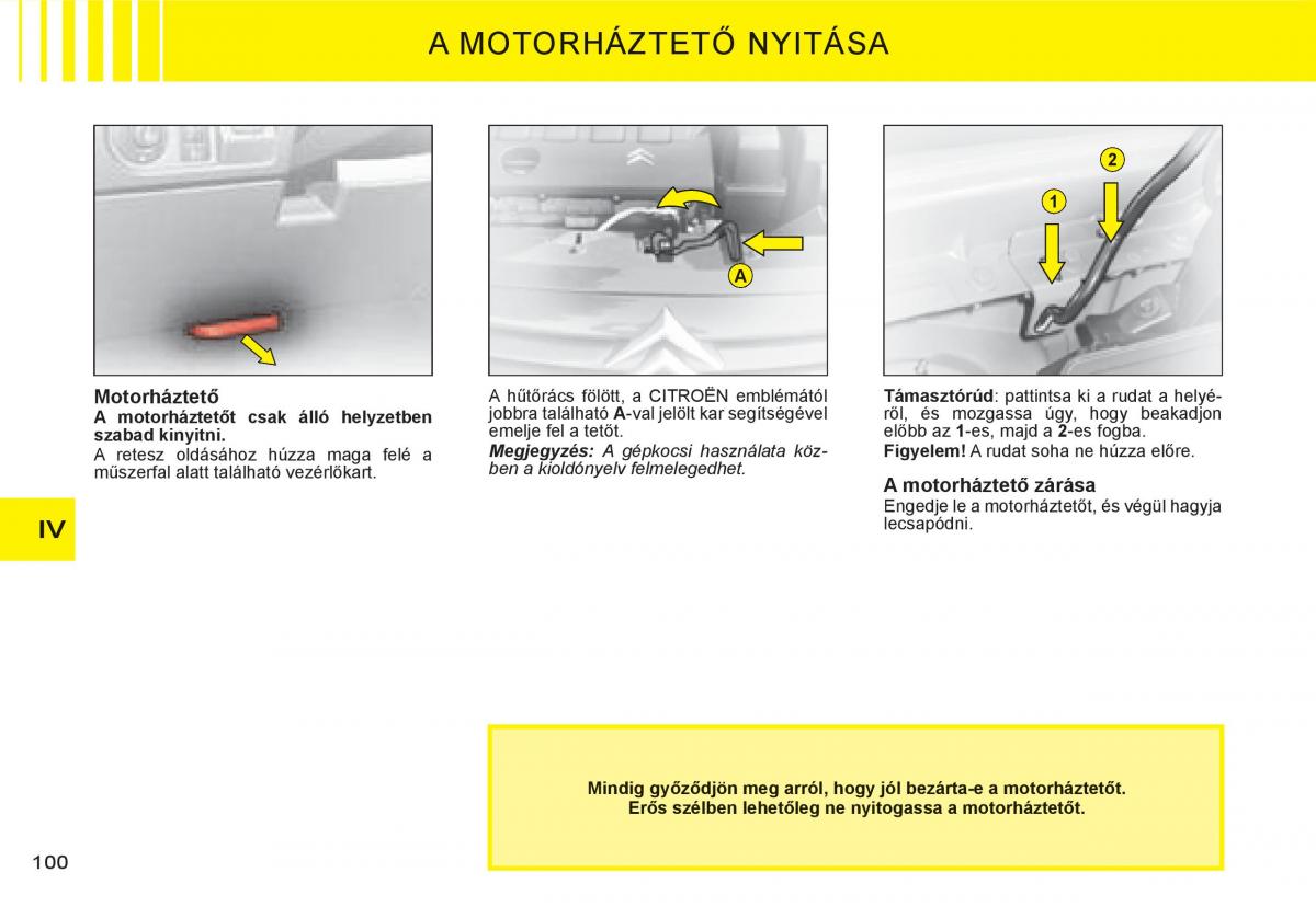 Citroen C3 I 1 Kezelesi utmutato / page 85