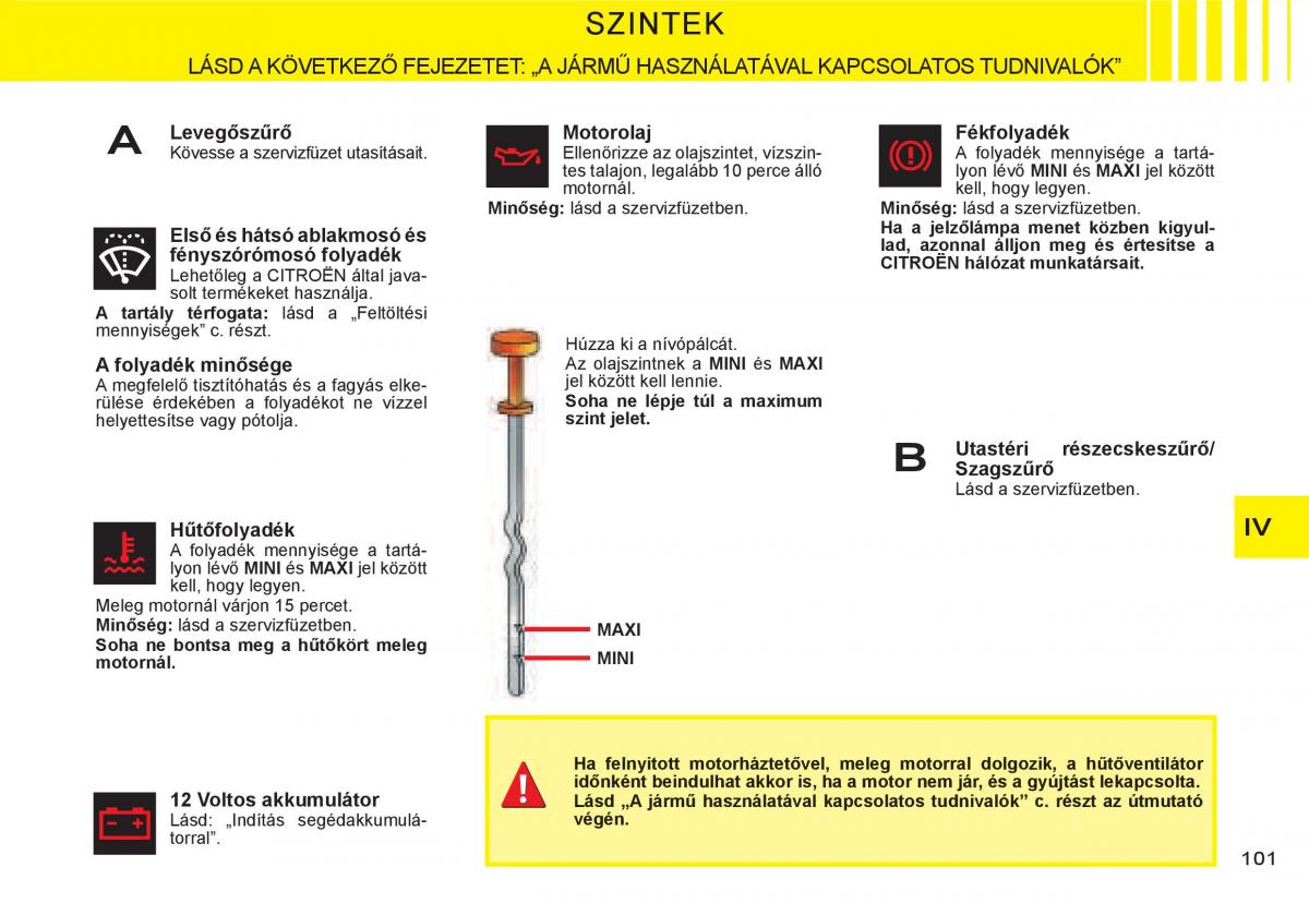 Citroen C3 I 1 Kezelesi utmutato / page 86