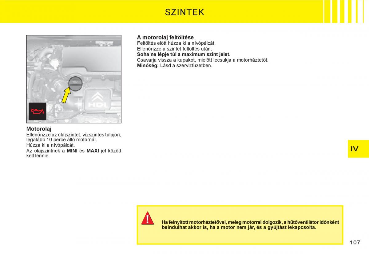 Citroen C3 I 1 Kezelesi utmutato / page 87