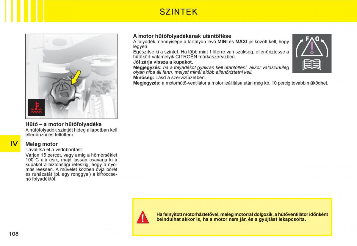 Citroen C3 I 1 Kezelesi utmutato / page 88