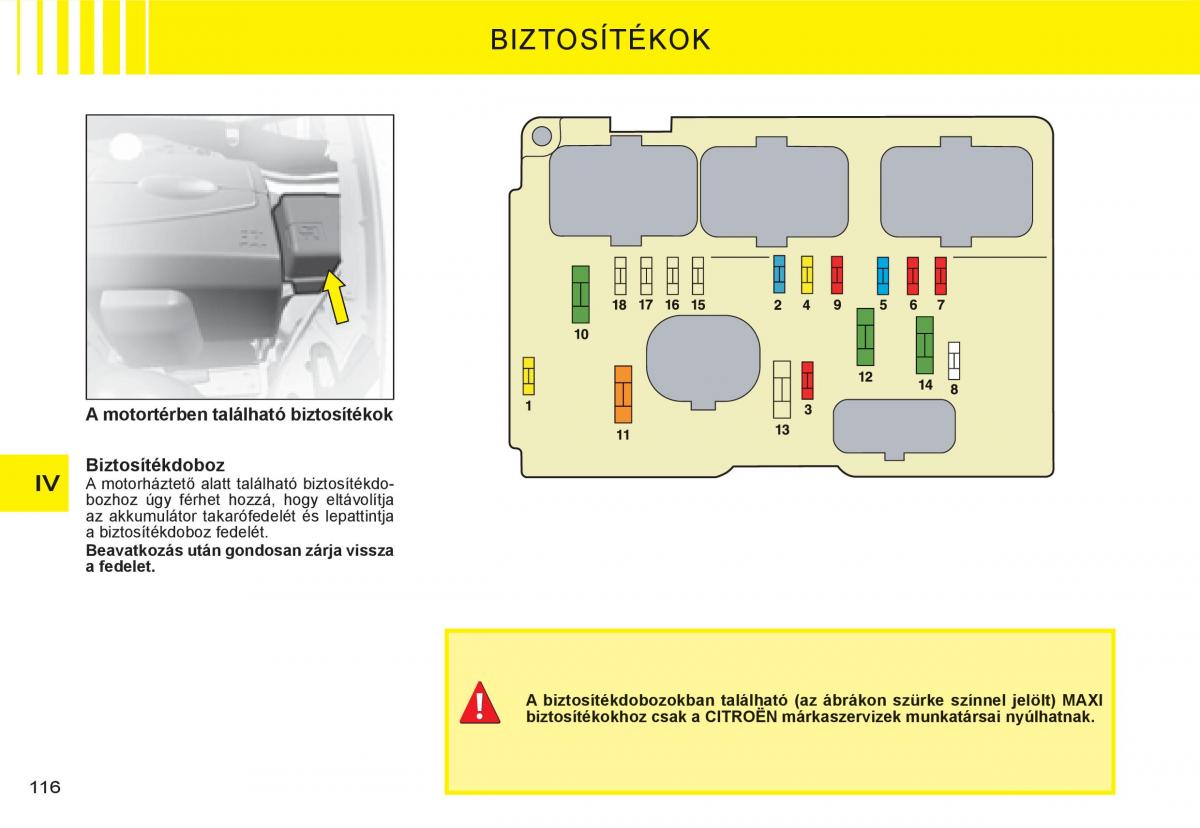 Citroen C3 I 1 Kezelesi utmutato / page 100