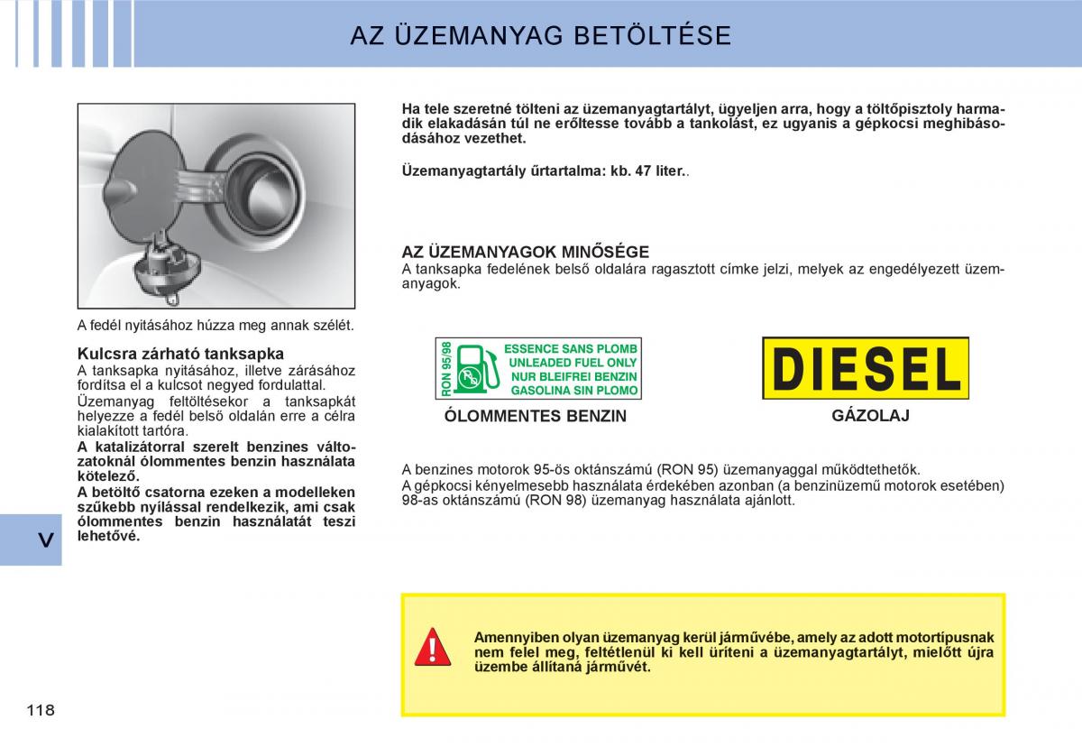 Citroen C3 I 1 Kezelesi utmutato / page 102