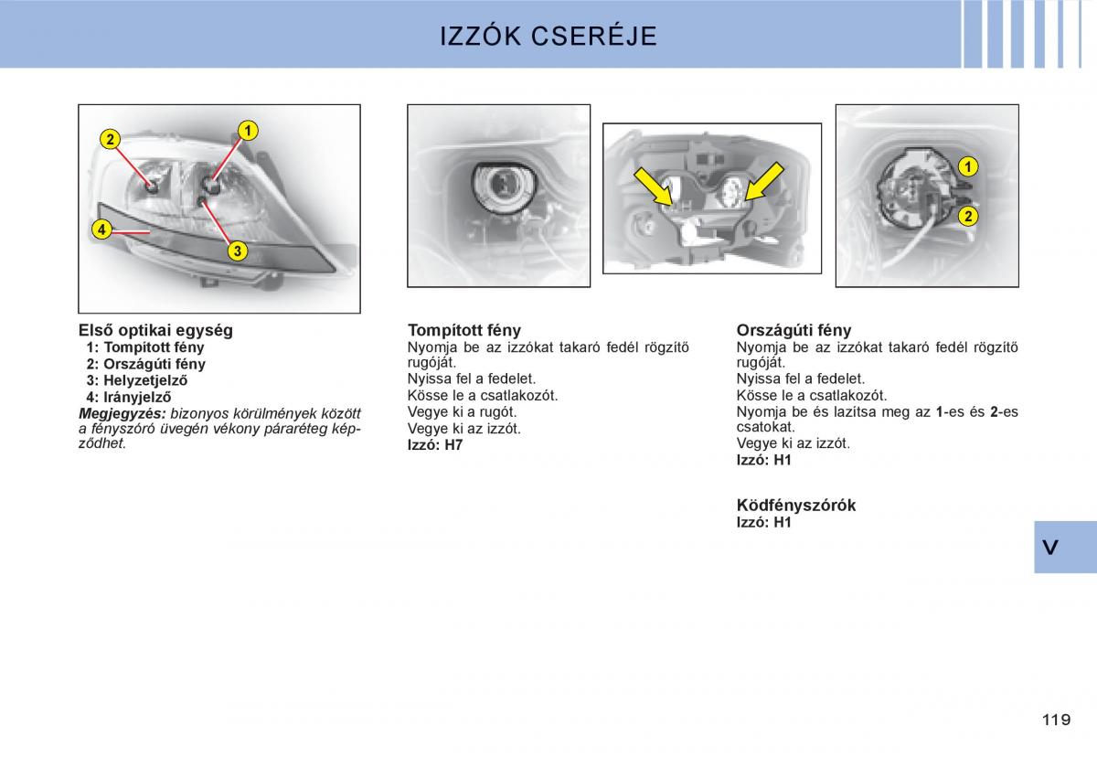 Citroen C3 I 1 Kezelesi utmutato / page 103