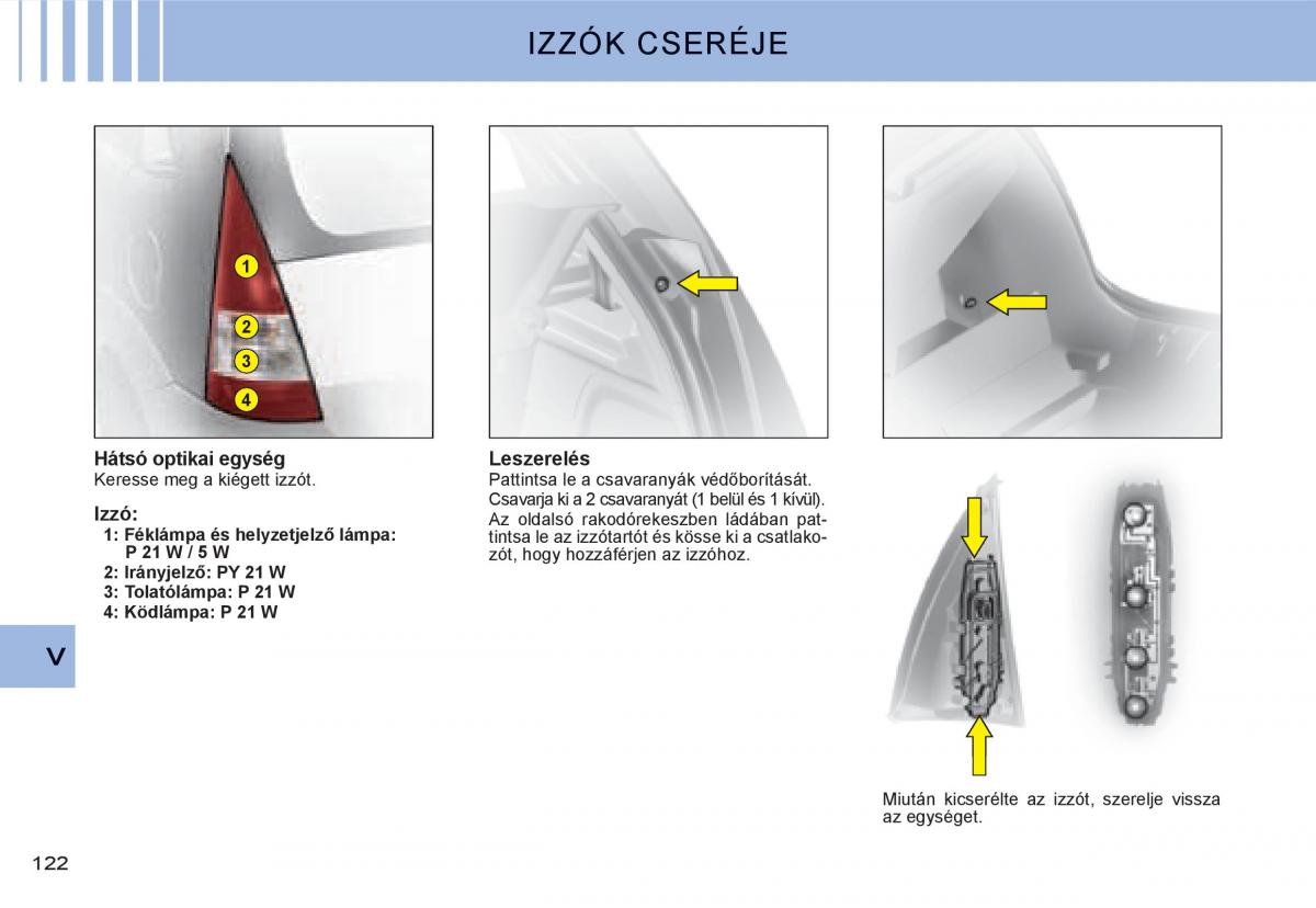 Citroen C3 I 1 Kezelesi utmutato / page 106