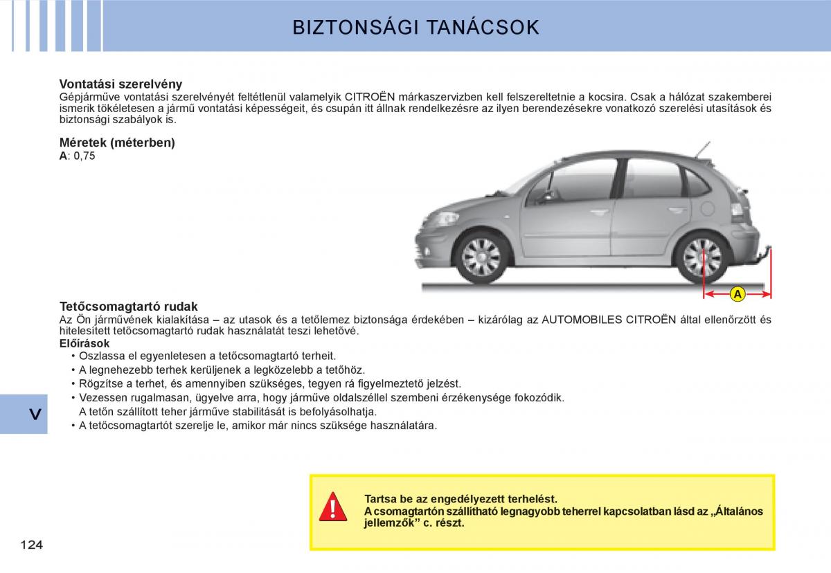 Citroen C3 I 1 Kezelesi utmutato / page 108