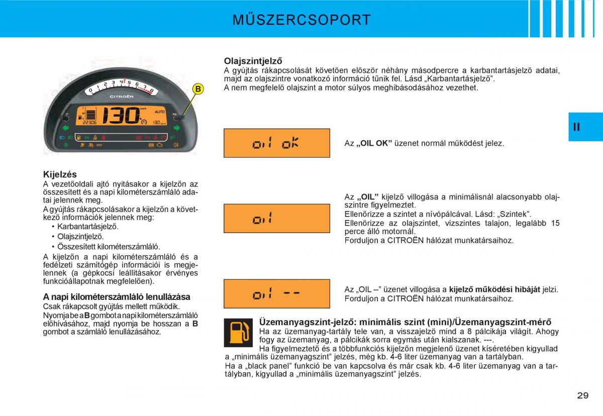 Citroen C3 I 1 Kezelesi utmutato / page 11