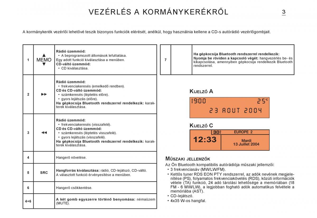 Citroen C3 I 1 Kezelesi utmutato / page 123