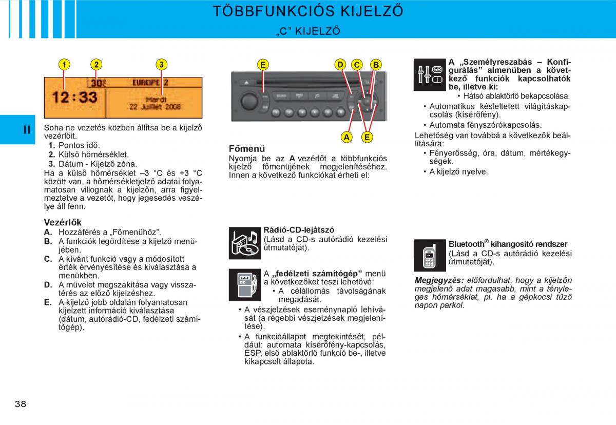 Citroen C3 I 1 Kezelesi utmutato / page 21