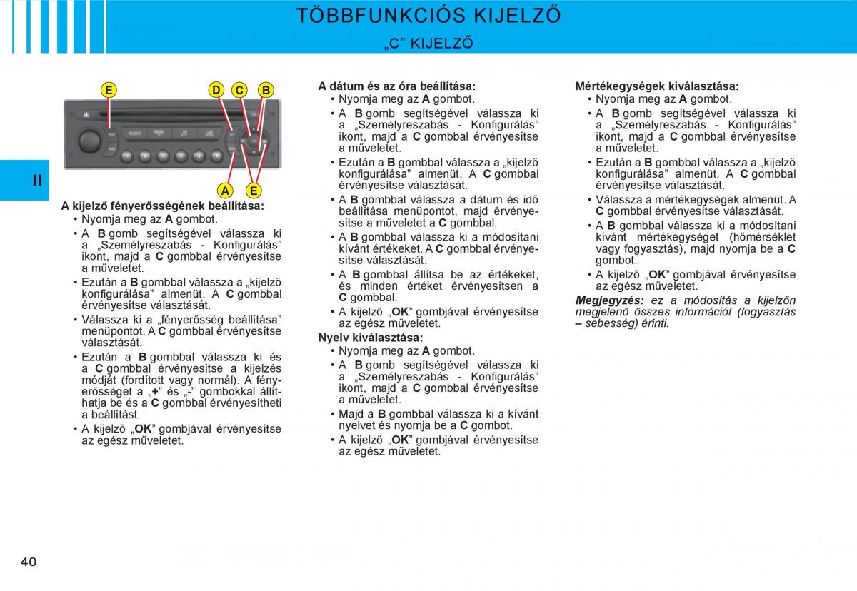 Citroen C3 I 1 Kezelesi utmutato / page 23