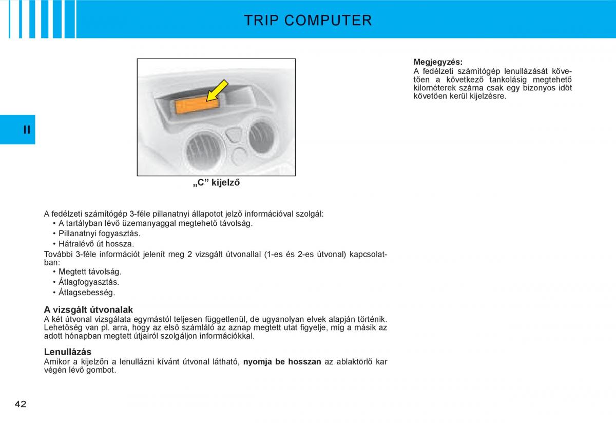 Citroen C3 I 1 Kezelesi utmutato / page 25