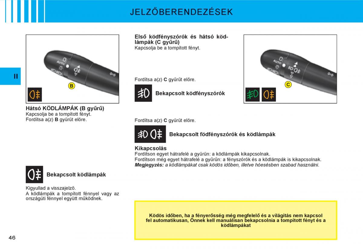 Citroen C3 I 1 Kezelesi utmutato / page 29