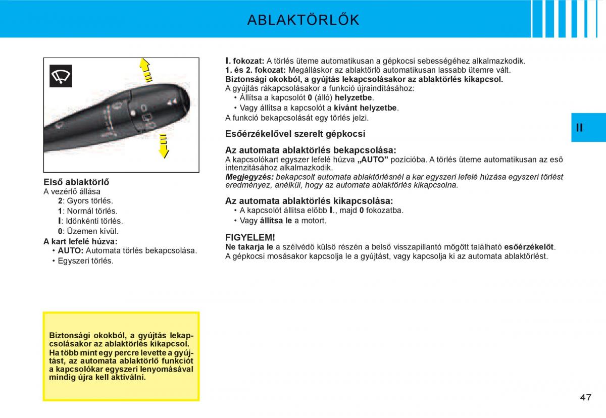 Citroen C3 I 1 Kezelesi utmutato / page 30